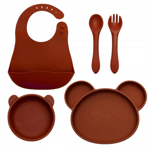  5× Set Gigi Kids in silicone marrone