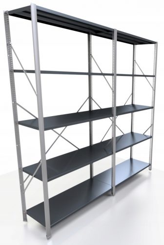 Scaffale da magazzino in metallo 200 x 185 x 40 cm