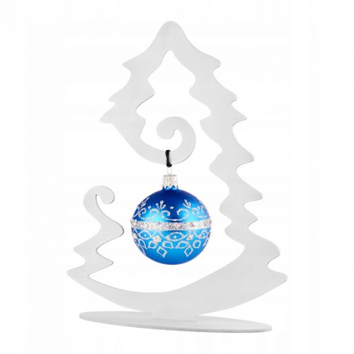  ALBERO DI NATALE DECORAZIONE in metallo ORNAMENTO DI NATALE LOFT bianco per pallina 23 cm