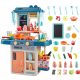  CUCINA PER BAMBINI LUCE SUONO NASTRO ACQUA BRUCIATORI VAPORE SCHEDA ACCESSORI