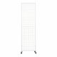 Griglia, supporto, display premium su ruote. 60 x 200. Bianco