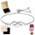  BRACCIALE DA DONNA IN ARGENTO 925 INFINITY REGOLABILE INCISIONE CELEBRITY