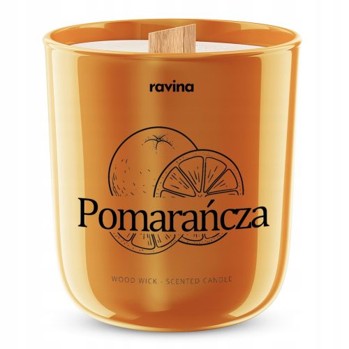 Candela profumata alla soia Orange Ravina, 1 pz.