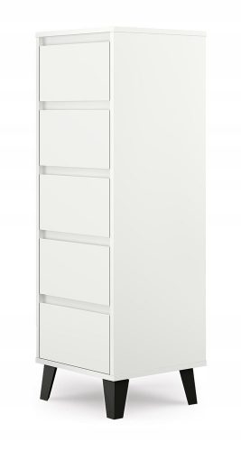  Cassettiera TopEshop Scandi 5S 40 x 39 x 120,5 cm bianco bianco