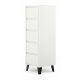  Cassettiera TopEshop Scandi 5S 40 x 39 x 120,5 cm bianco bianco