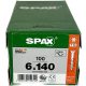 Viti Spax 6,0x140 Wirox TXTG, confezione da 100 pz