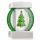  Candela glamour circolare in rattan per albero di Natale verde/bianco 28 cm