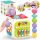  BLOCCO SORTER GOMME ELASTIC MULTI MONTESSORI SENSORY CUB 7in1