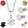  SET COLLANA DA DONNA IN ARGENTO CON CATENA IN ZIRCONI 925 + ORECCHINI