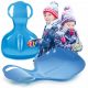  GRANDE SLITTA BOBSLE SLIDE slitta aliante con portaneve BLU