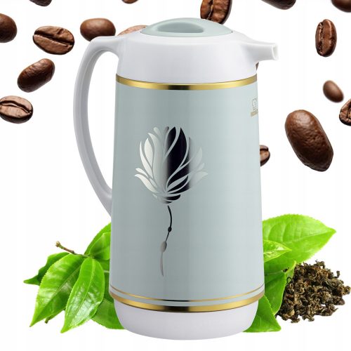 Thermos per bevande Zojirushi, 1 l, bianco, sfumature di grigio