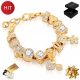  SET DI BRACCIALI MODULARI DA DONNA CON CHARMS IN ORO 585