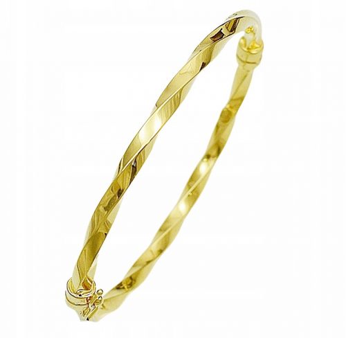  Bracciale In Oro Da Donna, Rigido, Riccio, pr 585. Incisione gratuita