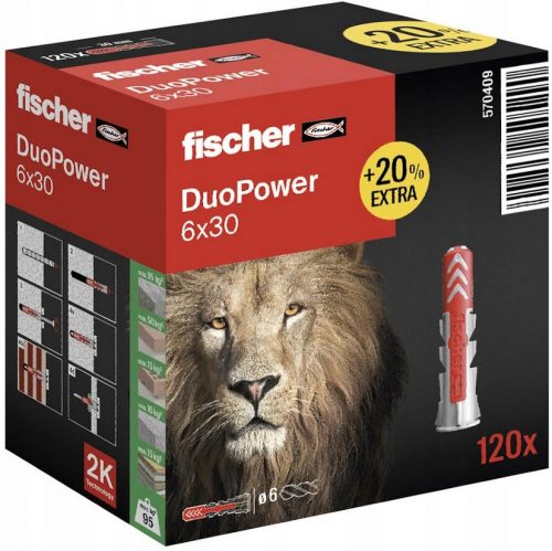 MAGLIETTA DUOPOWER FISCHER PIN 6x30 100pz