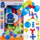  SET Mattoncini da costruzione CREATIVE Ventose colorate Happy Smileys 76 pz