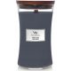 Candela tradizionale alla soia INDIGO SUEDE Woodwick 1 pz.