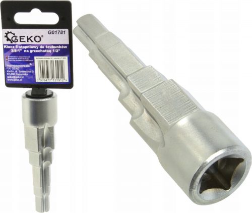 Chiave per raccordi Geko 3/8-1" per cricchetto 1/2" G01781