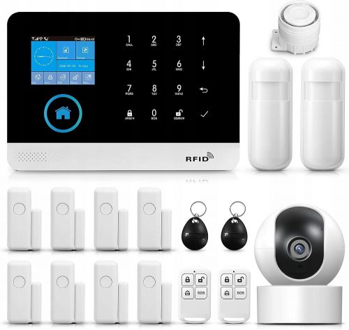 KIT ALLARME CASA WIRELESS PGST SENSORE DI MOVIMENTO GSM/WIFI