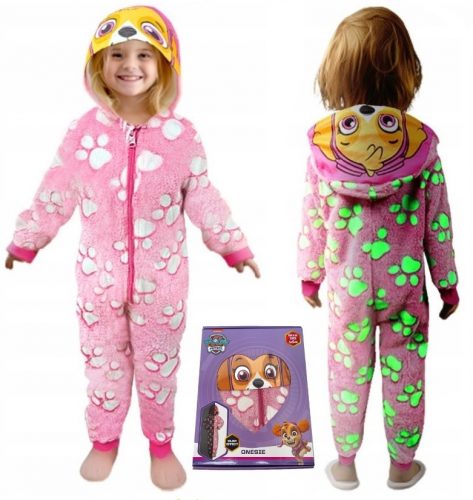  TUTA PIGIAMA KIGURUMI LUMINOSA NEON PAW PATROL SKYE 110/116