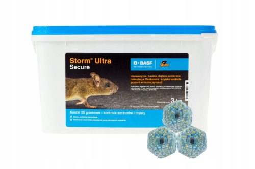 Veleno forte Storm Veleno ultra per ratti e topi BASF cubetti da 3 kg