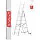 Scala Baulich 3,98 m alluminio 3 x 6 fino a 150 kg