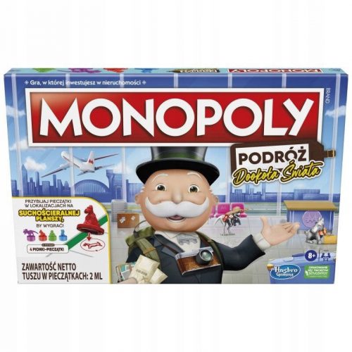  Gioco da tavolo Hasbro Monopoly Viaggio intorno al mondo