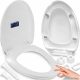 Sedile wc Asato 3V, polipropilene bianco