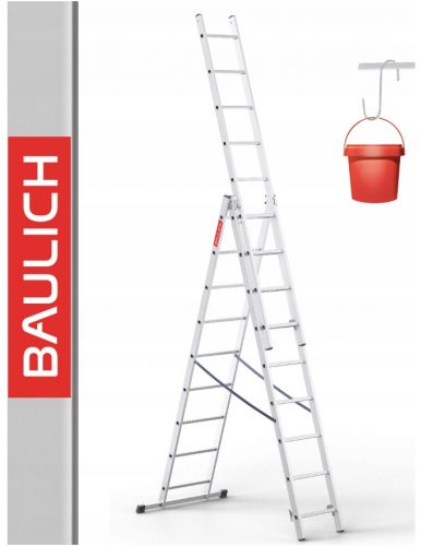 Scala Baulich 4,97 m alluminio 3 x 8 fino a 150 kg