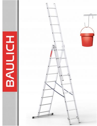 Scala Baulich 5,72 m alluminio 3 x 10 fino a 150 kg