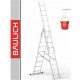 Scala Baulich 5,72 m alluminio 3 x 10 fino a 150 kg