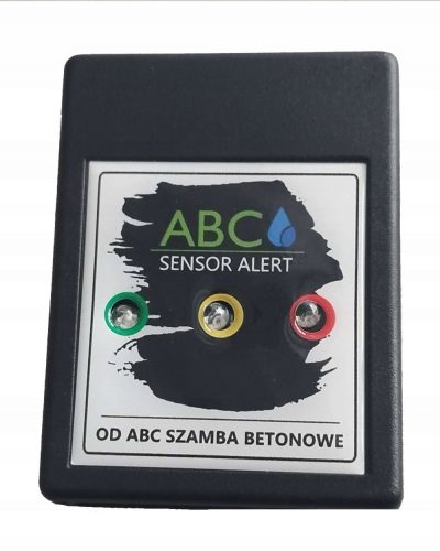 Sensore antiallagamento ABC, fosse settiche in cemento, allarme sonoro cablato, allarme luminoso