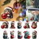  KIT BOLLE DECORAZIONI ALBERO DI NATALE GATTI SET NATALE 10 PZ