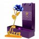 ROSA ETERNA CON SUPPORTO BLU 24K AMORE REGALO