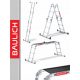 Scala Altrex 4,34 m alluminio 2 x 4 fino a 150 kg