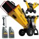 Frantumatore di rami - TRITURATORE DI RAMI COMBINATO A BENZINA 9HP 212ccm RATO STRONG DOPPIA SICUREZZA + 2× Olio Stiga 10W-30 0,6 l