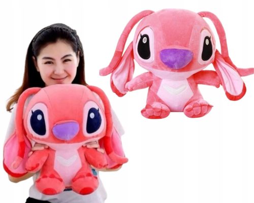  PELUCHE COCCOLE MASCOTTE LILO E STICH ORSO rosa 40 cm IN REGALO