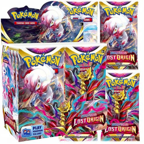  Carte collezionabili Pokemon Lost Origin 360 pezzi. + 2× CARTE POKEMON FIAMME OSSIDIANA BORSA DA 10 CARTE