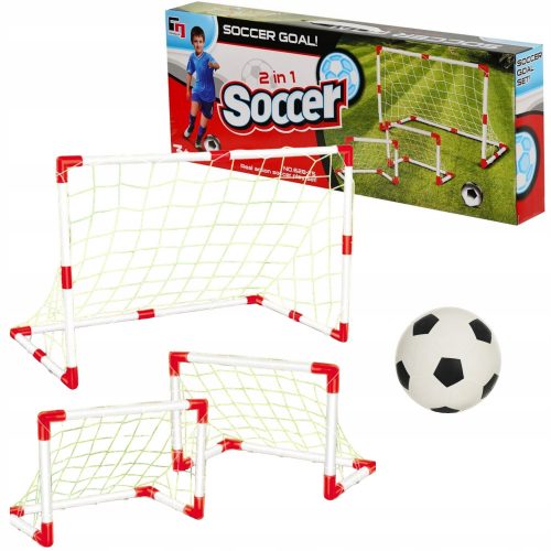 SET PORTE DA CALCIO 2IN1 + PALLA A BOBINA