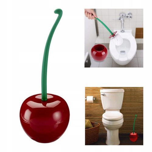 Scopino per WC CherryFresh con coda SCOPINO PER WC CILIEGIA