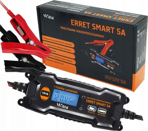  RADDRIZZATORE CARICABATTERIE INTELLIGENTE ERRET SMART 6V 12V 5A