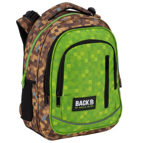  Zaino scolastico multiscomparto di riserva Sfumature di marrone e beige, Sfumature di verde, Sfumature di giallo e oro, Multicolor 22 l