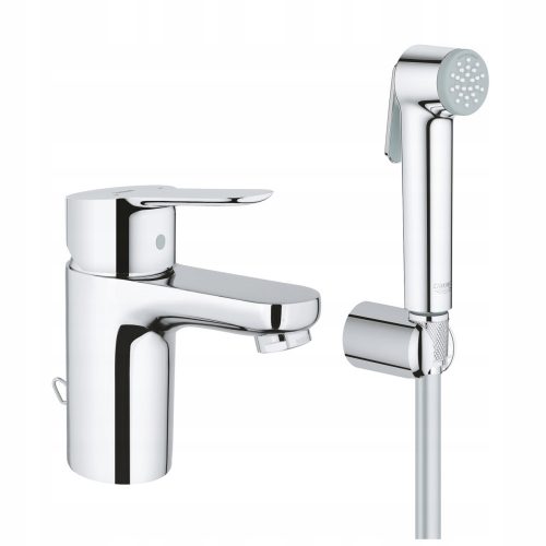 Rubinetto lavabo da terra Grohe Bauedge cromato