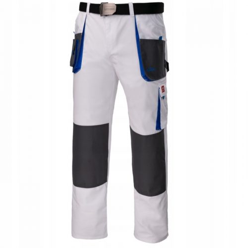 STRONG Pantalone protettivo da lavoro PAINTING Classico OXFORD RINFORZATO BIANCO