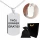  Collana in argento con targhetta per cani, catena da UOMO SAN VALENTINO + INCISIONE GRATUITA