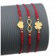  BRACCIALI RED LUCK, 3 PEZZI, ACCIAIO CHIRURGICO