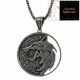 COLLANA THE WITCHER, AMULETO DEL LUPO, ACCIAIO INOSSIDABILE 316