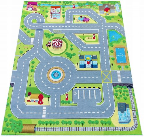  TAPPETO 120x170 STRADE STRADE AUTO CITTÀ ANTISCIVOLO PER BAMBINI