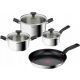 Set di pentole Tefal, acciaio inossidabile, 7 pz.