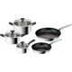 Set di pentole Tefal, acciaio inossidabile, 8 pz.