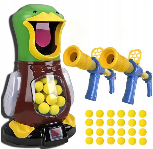  Gioco arcade Hungry Duck Target Shooting 2 pistole Gioco arcade per bambini + Kruzzel Balls